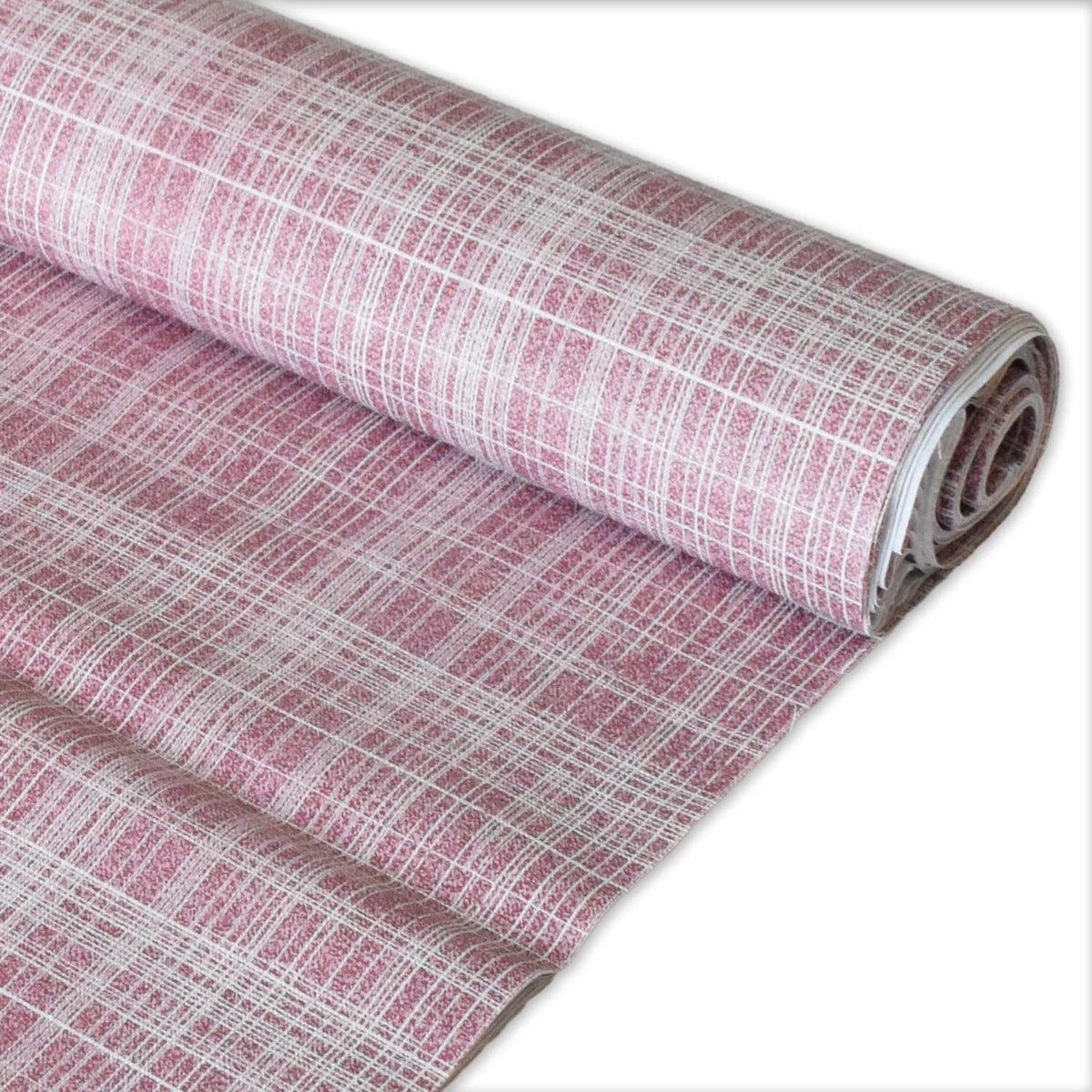 Kuber Industries Lining Print PVC Anti Slip Skid Shelf Mat, 5 Mtr (Maroon)