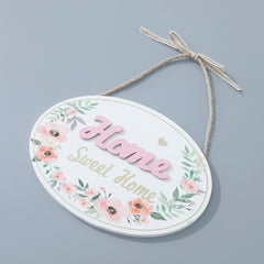 Homestic Door Decor Panel|Wall Hanging Wooden Frame Board (White)