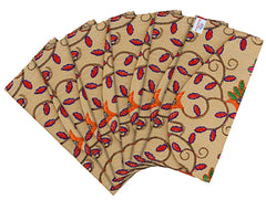 Heart Home Embroidery Premium Shagun Gift Envelopes for Weddings & Special Occasion-Pack of 6 (Cream)