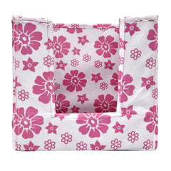 Kuber Industries Leaf Printed 2 Piece Non Woven Shirt Stacker Wardrobe Organizer Set, (Pink) - CTKTC35042