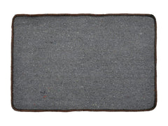 Heart Home Wave Design Velvet Doormat (Brown)