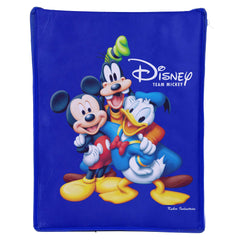Kuber Industries Disney Tram Mickey Print Non Woven 2 Pieces Fabric Foldable Shirt Cover Storage Organizer Box with with Lid, Extra Large (Royal Blue)-KUBMART1726