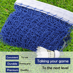 Kuber Industries Badminton Net|Nylon Net for Tournament, Sports Coaching|Shuttle Net Indoor, Outdoor (Blue)