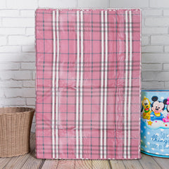 Heart Home Washing Machine Cover | Big Check Design Washing Machine Cover | Soft PVC | Top Load Fully-Automatic Washing Machine Cover | Maroon