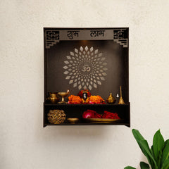 Homestic Pooja Mandir | Pooja Stand for Home | Temple for Home and Office | Wall Mounted Home Temple | Pooja Mandir Stand for Home | Subh Labh Temple | Weinge