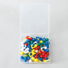 Kuber IndustriesSolid color Push Pins Tacks|Heavy-Duty Notice Board Pins|"50" (Multi)