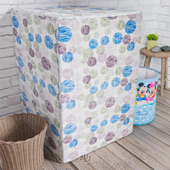 Heart Home Washing Machine Cover | Dot Print Washing Machine Cover | Soft PVC Top Load Fully-Automatic Washing Machine Cover | Multi