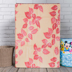 Heart Home Washing Machine Cover | Leaf Print Washing Machine Cover | PVC | Top Load Fully-Automatic Washing Machine Cover | Red