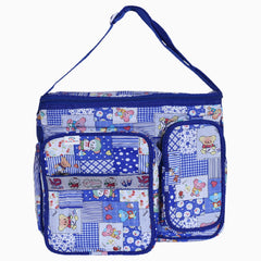 Heart Home PVC Multiuses Teddy Cartoon Print Mothers Bag/Diapers Bag With Handle For Traveling, storing (Blue) 52HH4013