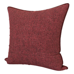 Kuber Industries Cushion Cover | Sofa Cushion Covers | Square Cushion Covers | Jute Cushion Covers | Couch Cushion Covers | Set of 5 | 16 Inch | Maroon