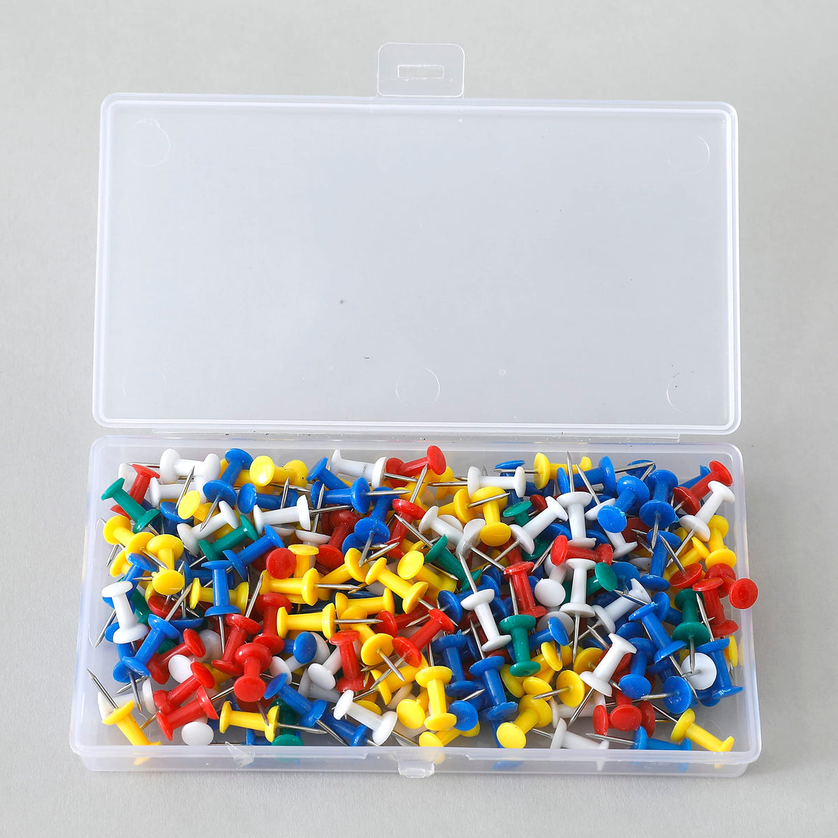 Kuber IndustriesSolid color Push Pins Tacks|Heavy-Duty Notice Board Pins"200" (Multi)