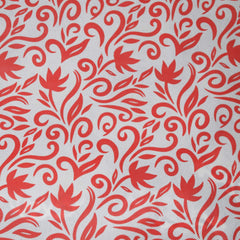 Kuber Industries Floral Design 2 Piece Non Woven Saree Cover, Extra Large, Red