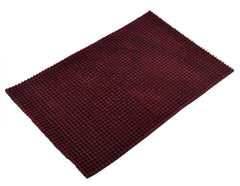 Heart Home Outdoor PVC Thick Clean Footwear Door Mat for Front Door Entrance Door Mat Heavy Duty Doormat Shoes Scraper Indoor Mat (Maroon)- HEART01096