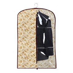 Kuber Industries 12 Pieces Half Transparent Non Woven Men's Coat Blazer Suit Cover (Maroon & Brown & Royal Blue) -CTKTC41665