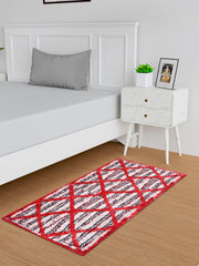 Heart Home Runner | Bedside Runner for Bedroom | Runner for Living Room | Katli Mingle Carpet Runner for Home | Anti Skid Carpet Rug Mat | Kitchen Runner | 22x55 | Red