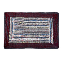 Heart Home Door Mat | Dust Trapper Mat | Door Entrance Mat | Anti-Skid Door Mat | Floor Mat for Home Entrance | Cotton Border Door Mat | Entryway Door Mat | Maroon