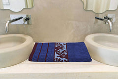 Kuber Industries Cotton Bath Towel 27" x54, 2 Pieces (Blue & Maroon) -CTKTC8934, Standard
