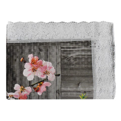 Kuber Industries Flower Printed PVC 6 Seater Dinning Table Cover 60"x90" (Grey)-HS43KUBMART25641, Standard