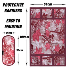 Kuber Industries Fridge Top Cover & Handle Cover Set | Fridge Top & Handle Cover Set | Refrigerator Cover & Handle Cover Combo Set | Tree Kniting Fridge & Handle Cover | Maroon