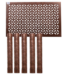 Heart Home Rectangular Soft Leather Table Placemats, Set of 4 (Copper), Standard (HS39HEARTH021919)