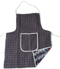 Kuber Industries Cotton 3 Piece Kitchen Apron with Front Pocket Set - Multicolour