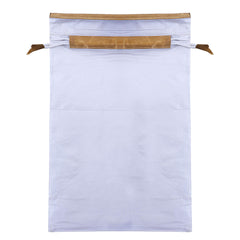 Kuber Industries 6 Piece Waterproof PVC Travel Shoe Cover, String Bag Organizer, White -CTMTC039542