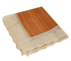 Heart Home Wooden Design PVC Table Runner for Farmhouse Dinner, Holiday Parties, Wedding, Events, Décor, 18"x36" (Lite Brown)-HS_38_HEARTH21331