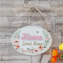 Homestic Door Decor Panel|Wall Hanging Wooden Frame Board (White)