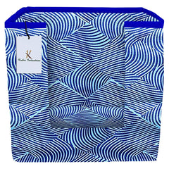 Kuber Industries Laheriya Printed Non Woven Shirt Stacker Wardrobe Organizer Set, (Blue) - CTKTC35098