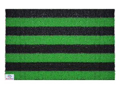 Heart Home Rubber Strips Design Door Mat for Porch/Kitchen/Bathroom/Laundry Room, 24"x16" Pack of 2 (Green) 54HH3997.