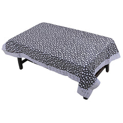 Kuber Industries Center Table Cover Transparent Printed 40*60 Inches (White)