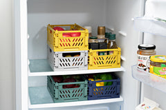 Kuber Industries Large Refrigerator Storage Crisper/Fridge Container without Lid (Grey)