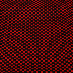 Kuber Industries Checkered Design Microfiber Food Mat Mattress Protector Bed Server (Maroon)