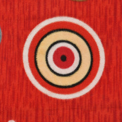 Kuber Industries D Shape Anti-Slip Durable Rubber Door Mat, Welcome Mat for Entryway,Patio,Garage, Outdoor, 21"x14" (Red)-HS40KUBMART23965