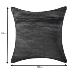 Kuber Industries Checkered 4 Piece Cotton Cushion Cover - 17"x17", Grey,Standard,CTKTC02707