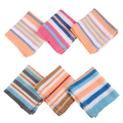 Kuber Industries Handkerchief|Terry Cotton Handkerchief for Woman|Sweat Absorbent Napkin Face Towel|Set of 6 (Assorted)