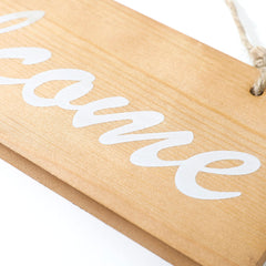 Kuber industries Door Decor Panel|Wall Hanging Wooden Frame Board|Decorative Items for Living Room, Bedroom, Entrance (Light Brown)