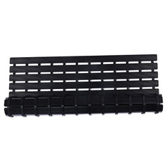 Kuber Industries Hard Plastic Anti Skid Bath Mat 18x23.5“ (Black) -CTKTC8550
