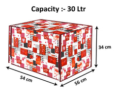 Heart Home PVC Heart Printed Microwave Oven Cover, Dustproof Machine Protector Cover,30 LTR. (Multicolor)-HS43HEARTH25998