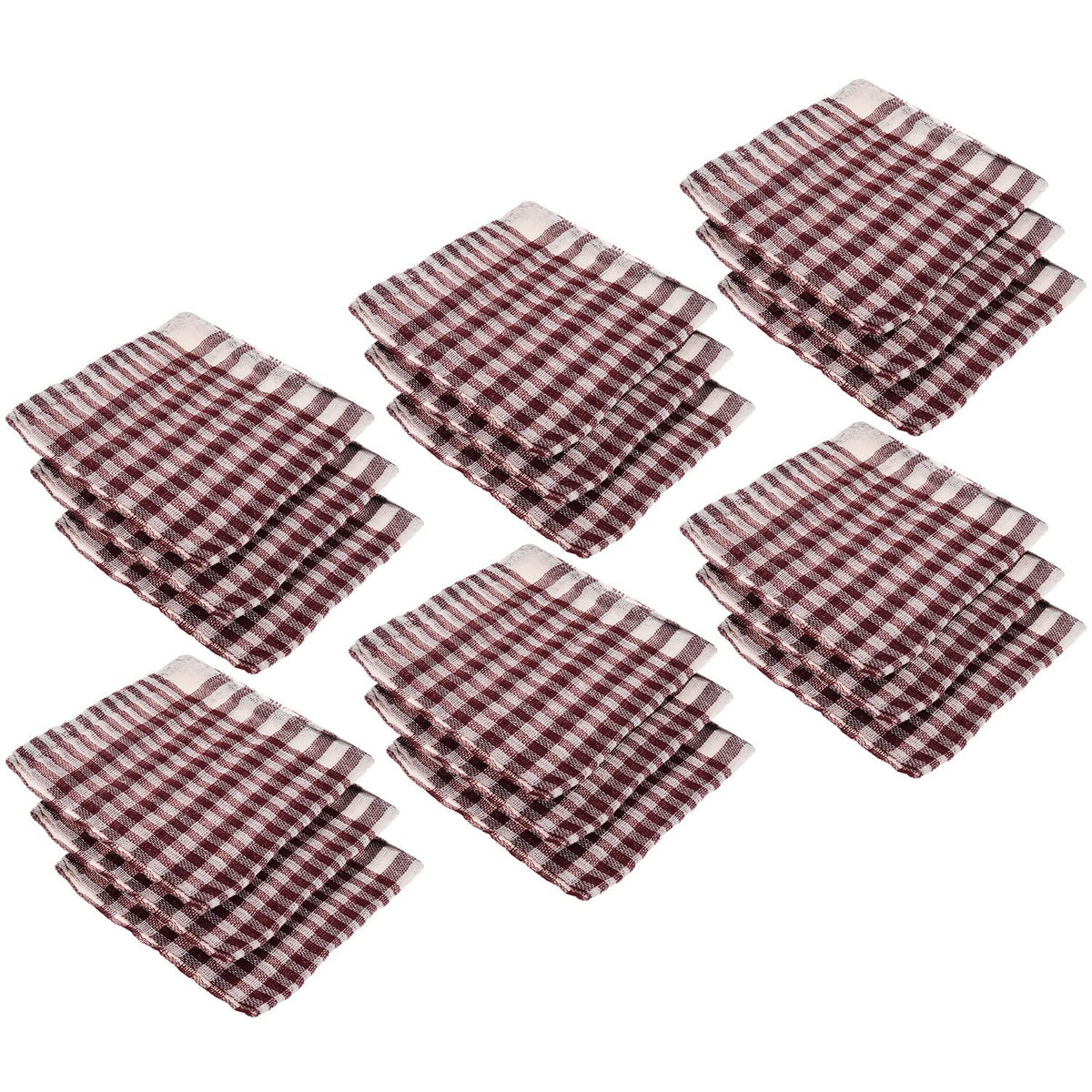 Kuber Industries Duster | Wet Dry Cleaning Napkin | Cotton Kitchen Duster | 300 GSM Kitchen Cleaning Clothes | Pocha For Kitchen | Car | Desk | Fan | Set of 18 | 101 | Maroon
