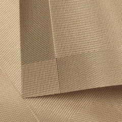 Heart Home Reversible Non-Slip Wipe Clean Heat Resistant PVC Placemats for Dining Table, Set of 4 (Light Brown)-50HH01305