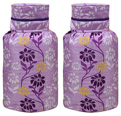 Kuber Industries Cotton 2 Pieces Cylinder Cover (Purple) -CTKTC6911, Standard (CTKTC06911)