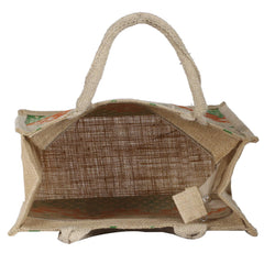 Kuber Industries Jute Lunch Carry Bag (Green)-CTLTC14918