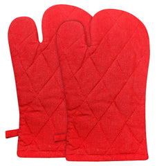 Kuber Industries Cotton Microwave Oven Gloves, Set of 2 (Red)-HS40KUBMART23976