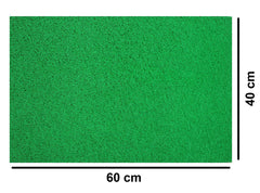 Fun Homes Rexene Rubber Anti Slip Door Mat 16" x24'' (Green)