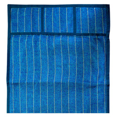 Kuber Industries Linning Printed Jute Fridge Top Cover, Protect for Scratches, Wear & Tear and Dust with 6 Utility Side Pockets (Turquoise), Standard
