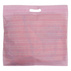 Heart Home Non-Woven Single Saree Covers With Transparent Window With Handle Pack of 6 (Pink)