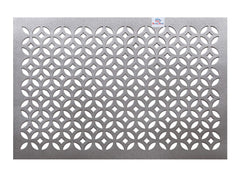 Heart Home Rectangle Shape Soft Leather 6 Pieces Dining Table Placemat Set (Silver)-HHEART15619, Standard