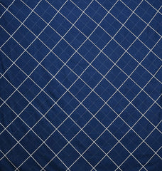 Heart Home Geomatric Printed Luxurious Soft Breathable & Comfortable Cotton Double Bedsheet with 2 Pillow Covers (Blue)-HS43HEARTH26819