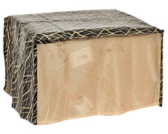 Heart Home PVC Leaf Printed Microwave Oven Cover,25 LTR. (Brown)-50HH01246